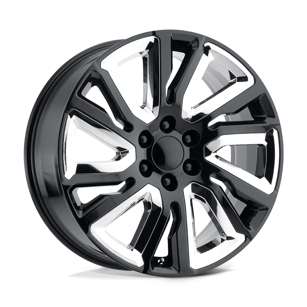 2 inch Level Bundle w/ 22in Black Chrome Rep Wheels and 33in TIS TT1 Mud Tires 2wd/4wd