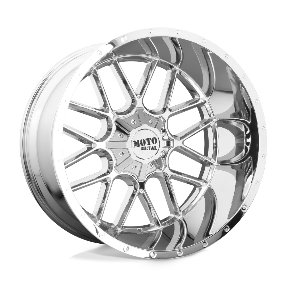 2 in Level Bundle w/ 20x10 Chrome Wheels & 33in Nitto Ridge Grapplers - 2wd/4wd