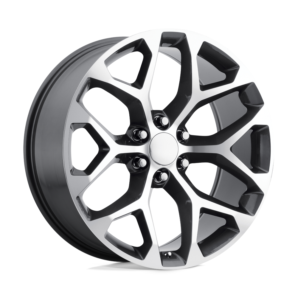 2 inch Level Bundle w/ 22in Snowflake Black Machined Wheels and 33in TIS TT1 Mud Tires 2wd/4wd