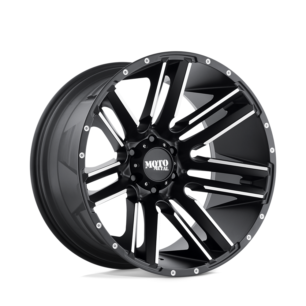 3 inch Lift Bundle M1 w/ 20x10 Satin Black Machined Wheels & 33in Nitto Ridge Grapplers- RAM 1500 4wd