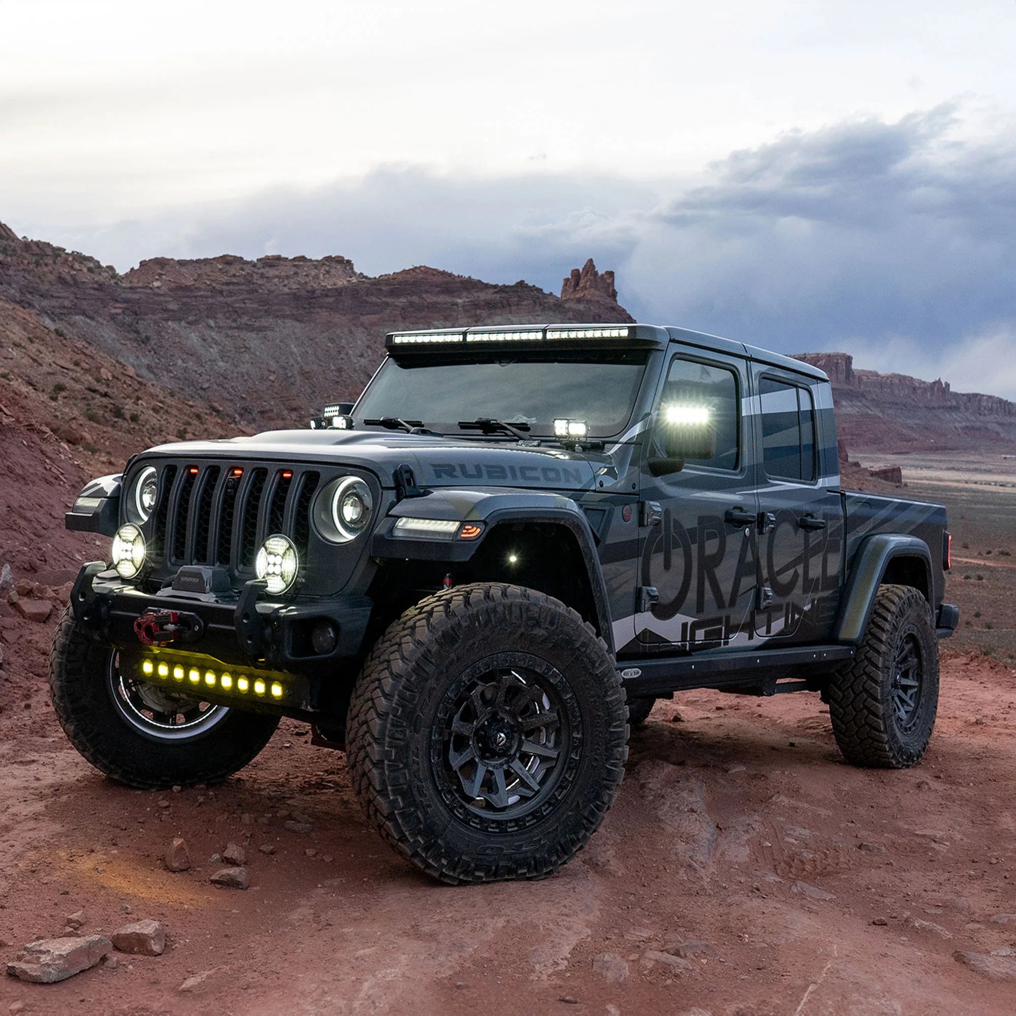Oracle Lighting Integrated Windshield Roof LED Light Bar System for Jeep Wrangler JL & Gladiator JT