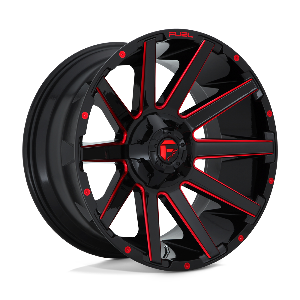 3 inch Lift Bundle N3 w/ 20x9 Black & Red Milled Wheels & 33in Nitto Ridge Grapplers- RAM 1500 4wd