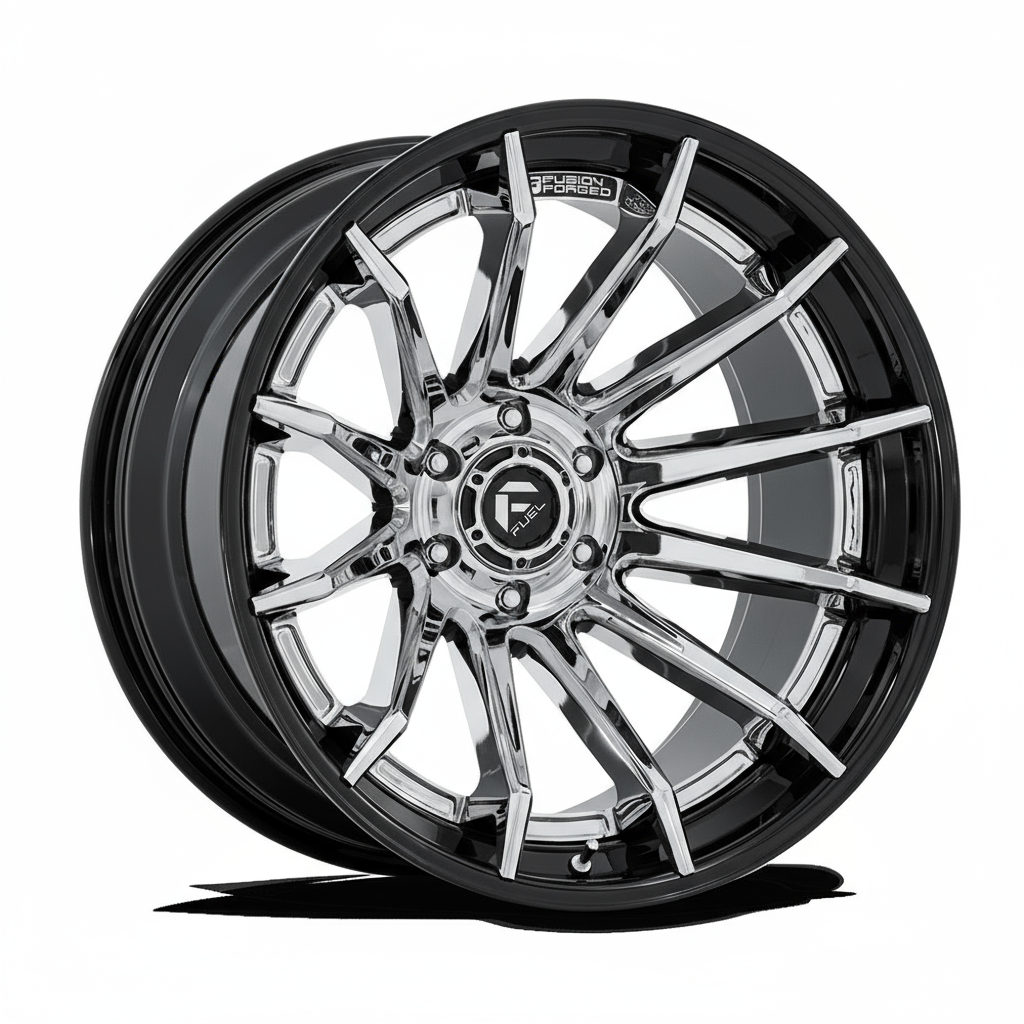 6 inch Lift Bundle M1 w/ 22x12 Black Chrome Wheels - No Tires - RAM 1500 4wd