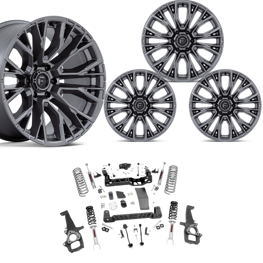 6 inch Lift Bundle N3 w/ 20x10 Platinum Wheels- No Tires - 4wd