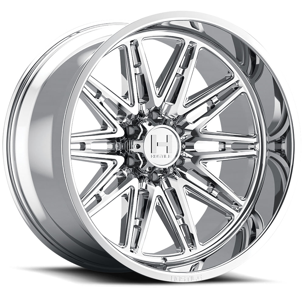 6 inch M1 Bundle w/ 22x10 Chrome Wheels - 35in Nitto Ridge Grapplers - 4wd