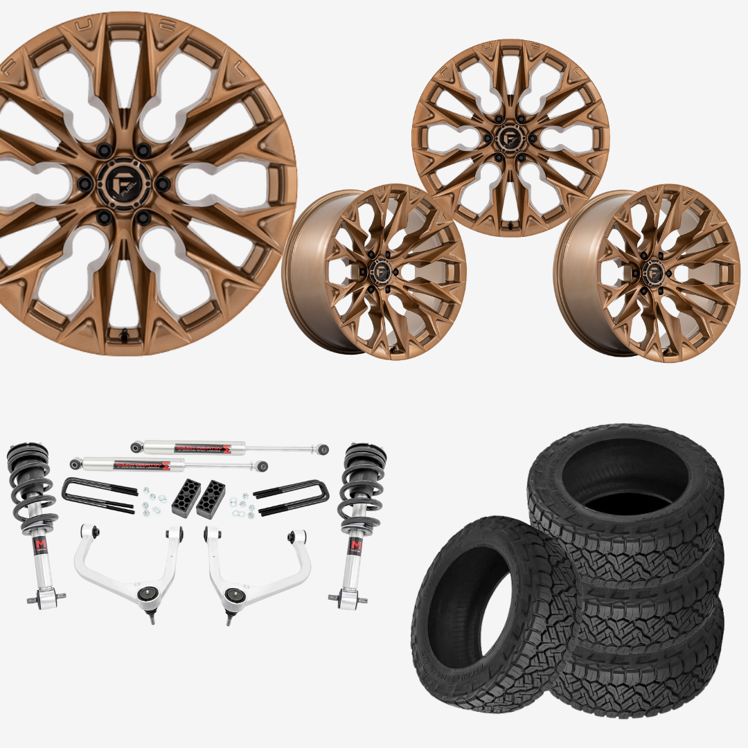 3.5 inch Lift M1 Bundle w/ 22x10 Bronze Wheels & 33in Nitto Recon Grapplers - 2wd/4wd