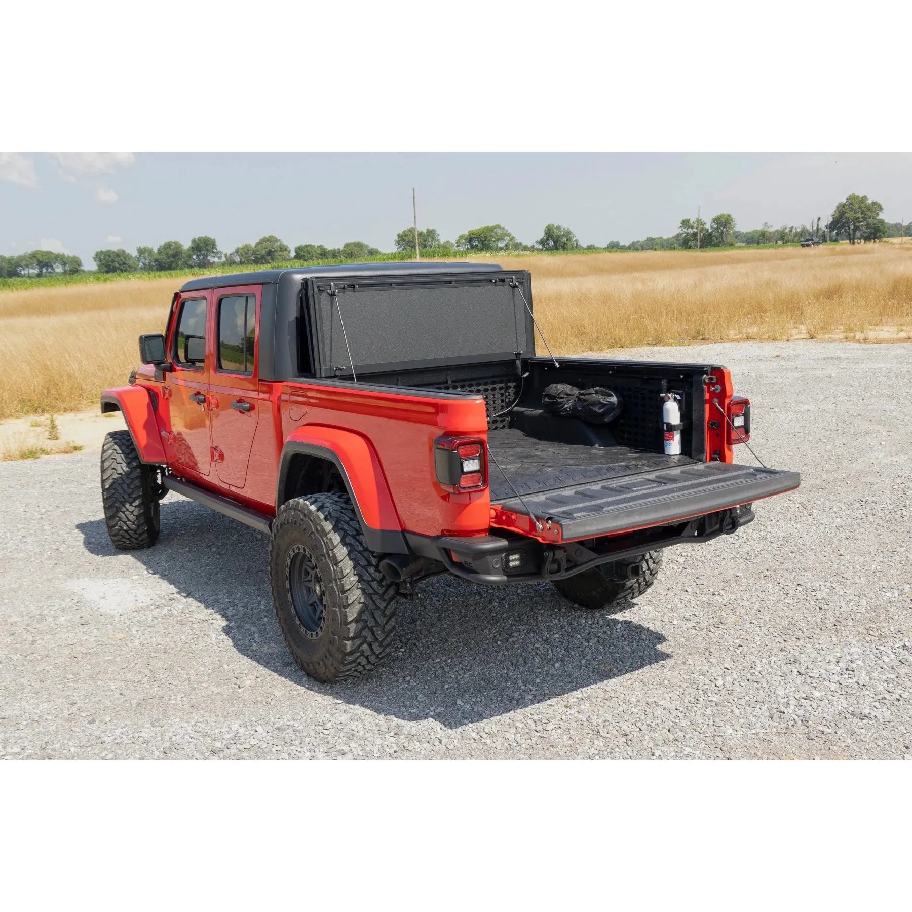 Rough Country Hard Tri-Fold Flip Up Bed Cover 5' Bed | Jeep Gladiator JT 4WD (2020-2025)
