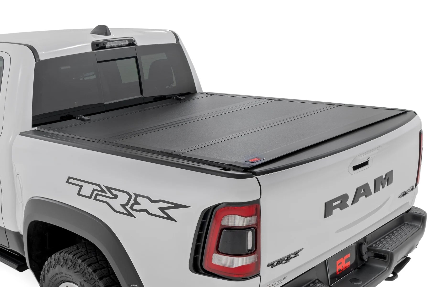 Rough Country Hard Tri-Fold Flip Up Bed Cover Ram 1500 (19-25)/1500 TRX (21-24)