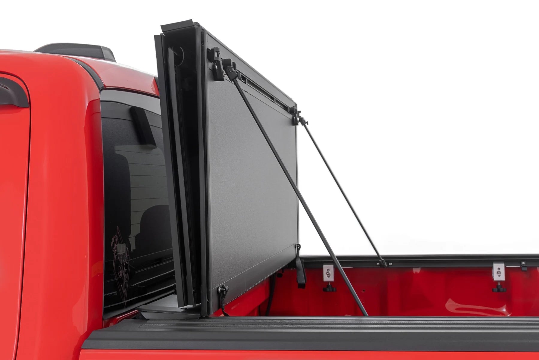 Rough Country Hard Tri-Fold Flip Up Bed Cover Chevy/GMC 1500/2500HD/3500HD (14-19)