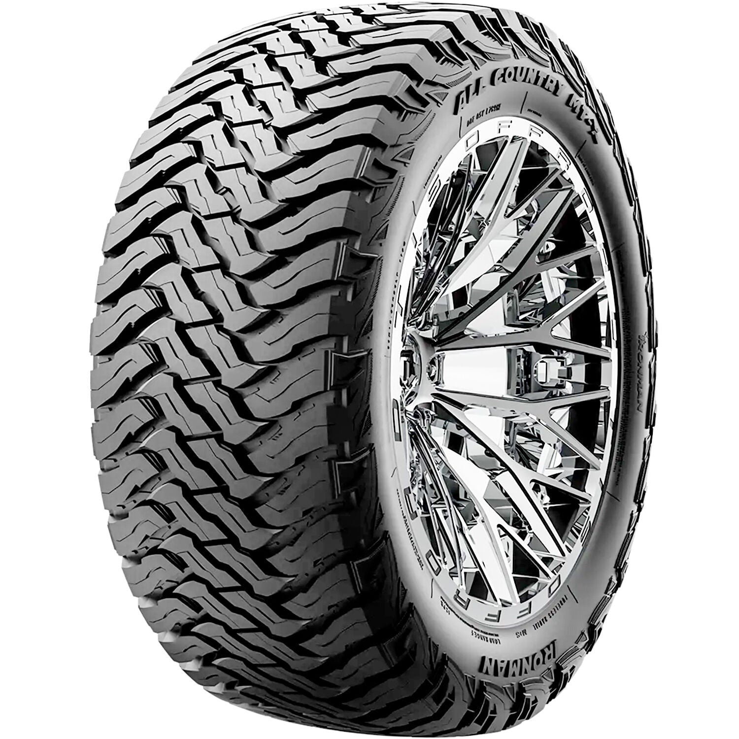 7 inch Lift N3 Bundle w/ 20x10 Gloss Black Wheels - 35in Ironman MT-X Tires & Upper Control Arms- 4wd (14-18)