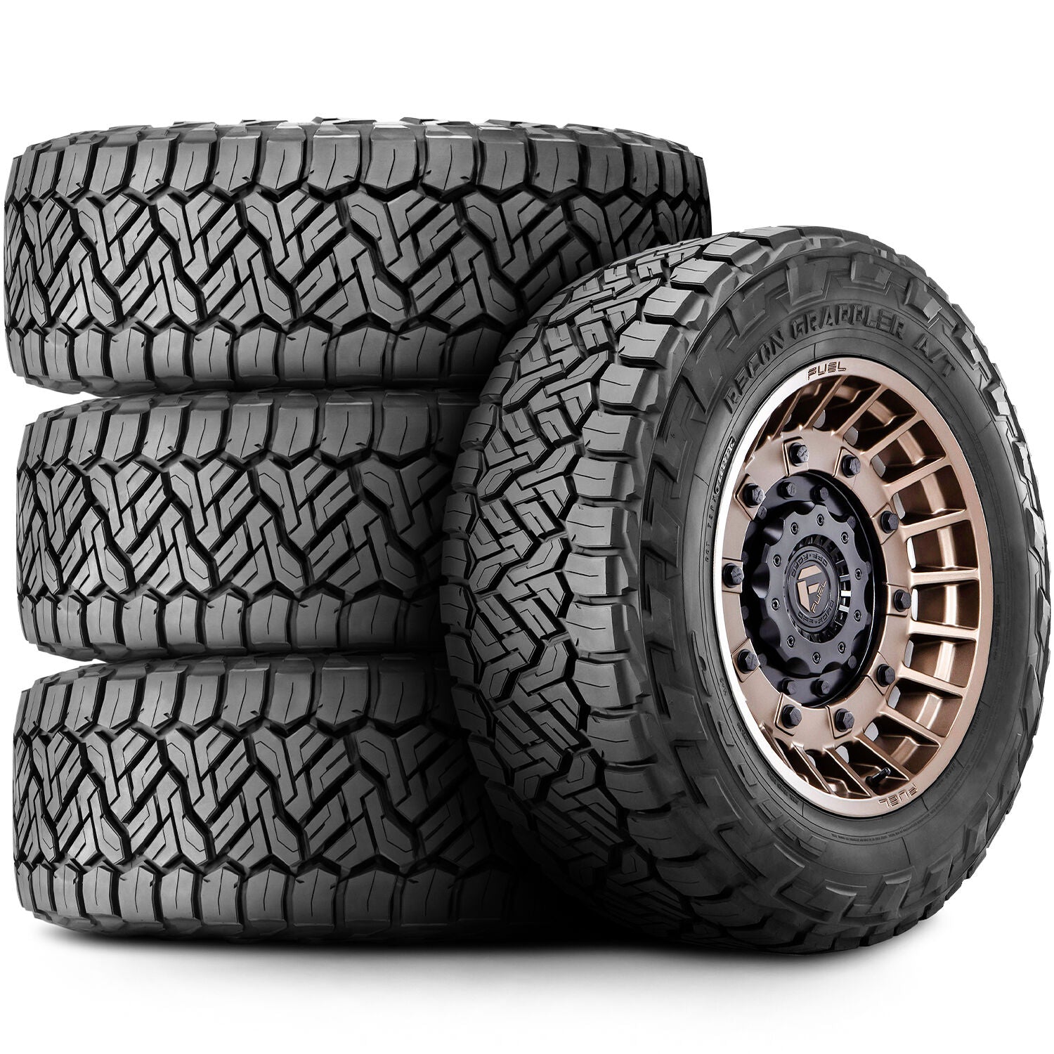 3 inch M1 Bundle w/ 20x9 Silver Machined Wheels - 34in Nitto Recon Grapplers - 4wd