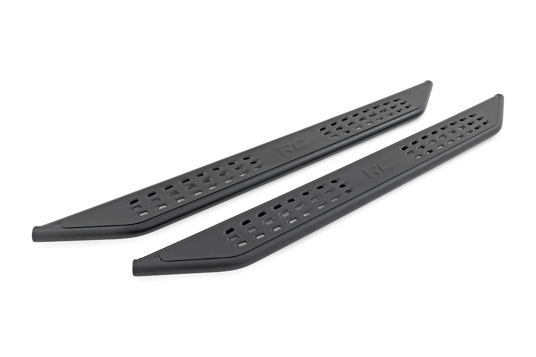 Rough Country OV2 Running Boards Side Step Bars | Crew Cab | Ford F-150/Lightning/F-250/F-350 (15-25)