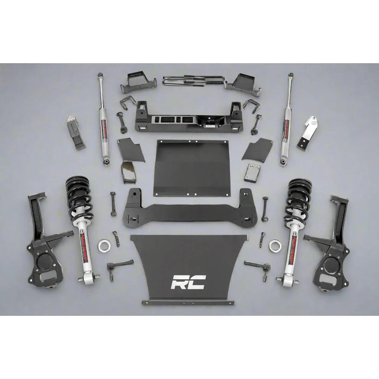 Rough Country - 6 Inch Lift Kit Chevy Silverado 1500 4WD (2019-2024) w/ N3 Loaded Struts N3 Rear Shocks