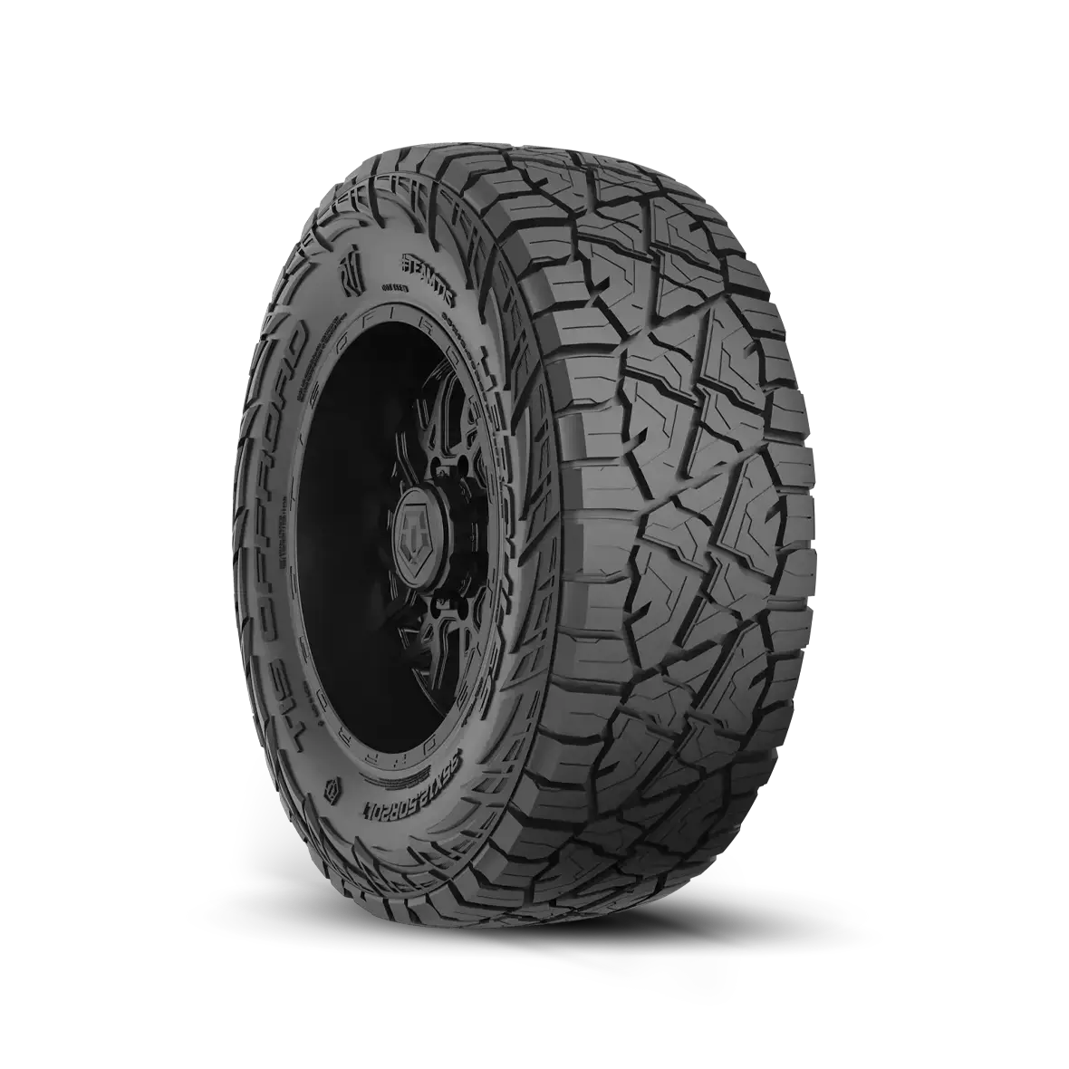 7 inch Lift N3 Bundle w/ 22x12 Gloss Black Wheels - 35in Hercules RT1 Tires & Upper Control Arms- 4wd (14-18)