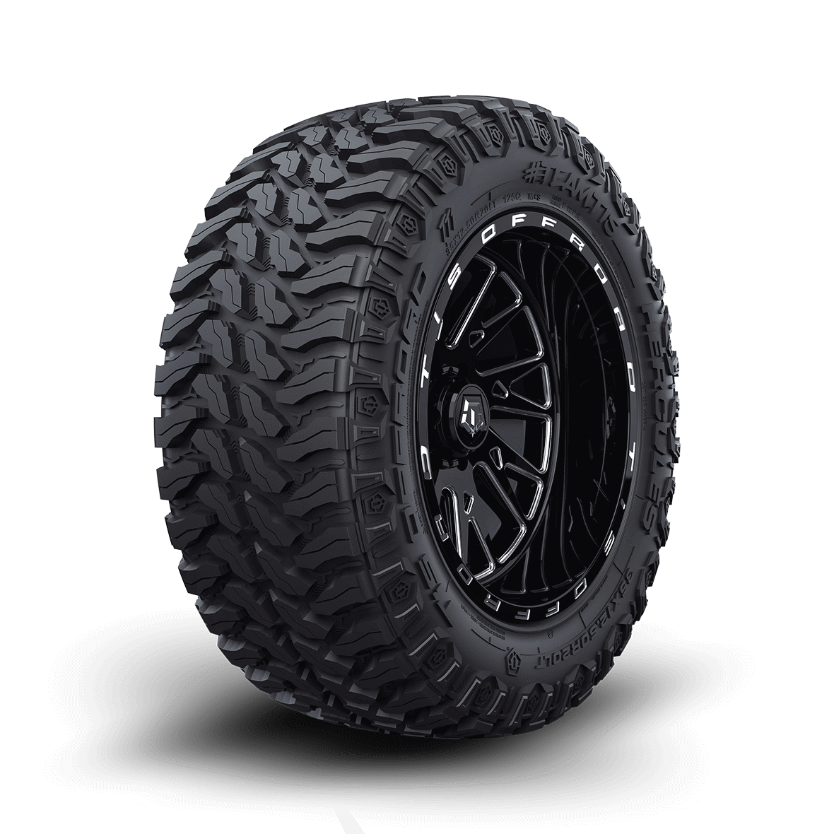 3.5 inch Lift N3 Bundle w/ 20x10 Black Red Wheels - 33in TIS TT1 Mud Tires - 4wd (14-18)