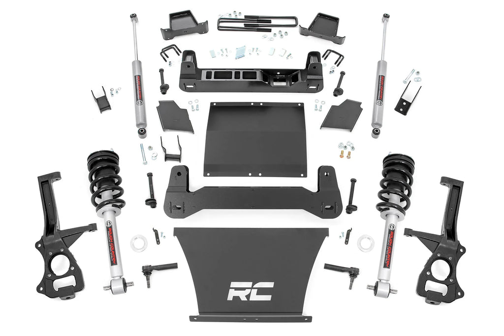 6 inch Bundle w/ 20x10 Black Red Wheels and 35in Nitto Recon Grapplers - 4wd - 4.3 5.3 6.2 Engine