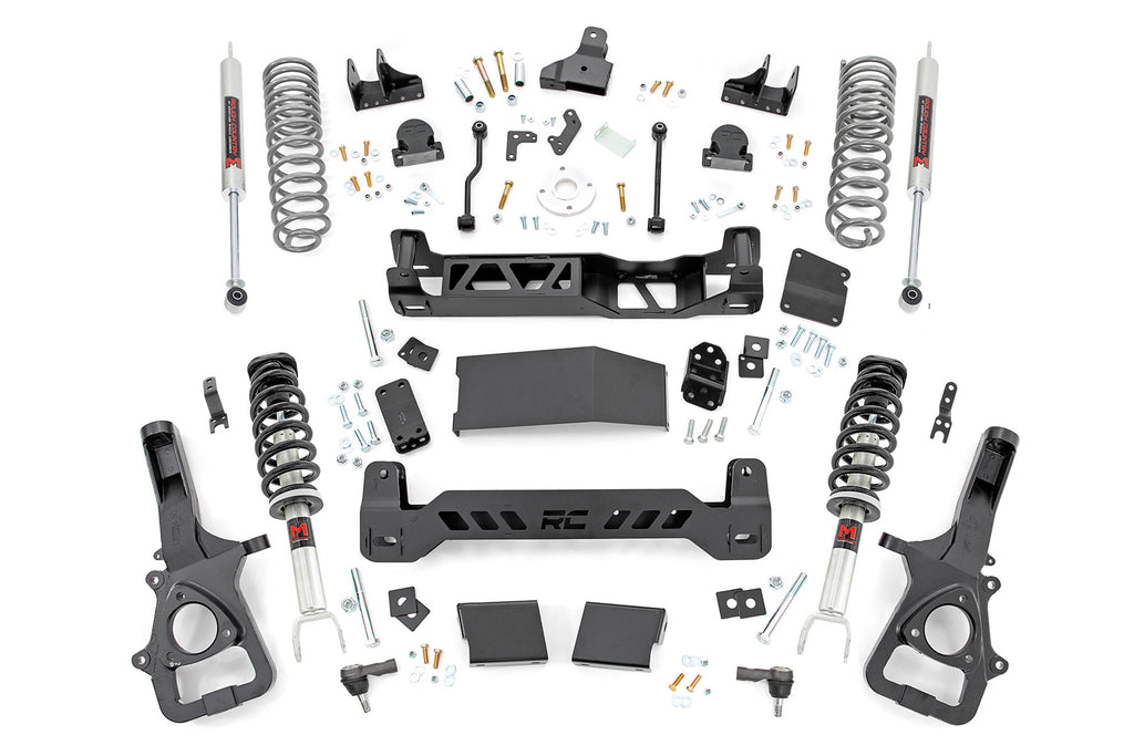 6in Lift M1 Bundle w/ 22x12 Silver Machined Wheels & 35in Nitto Recon Grapplers - 4wd