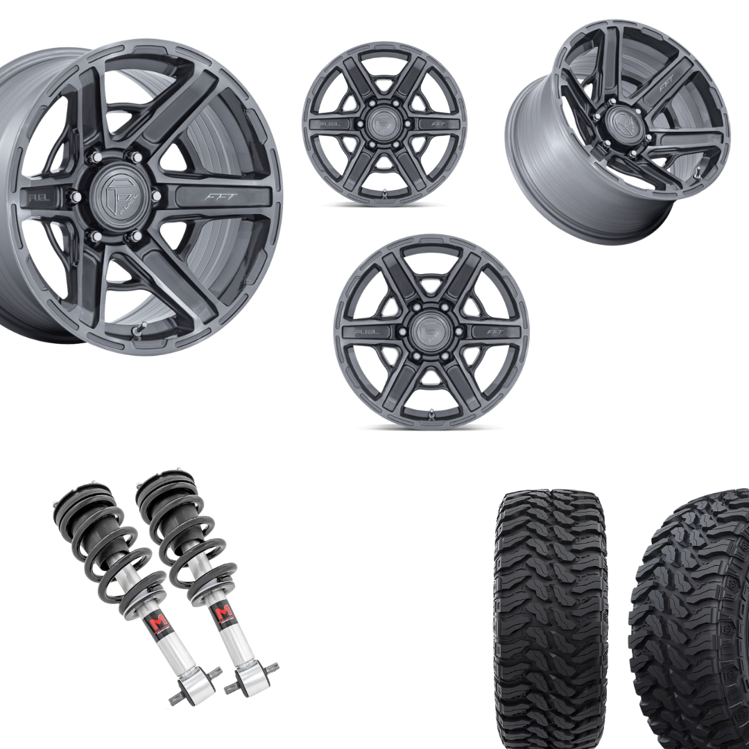 2 inch Level Bundle w/ 20x10 Platinum Wheels and 33in TIS TT1 Mud Tires 2wd/4wd