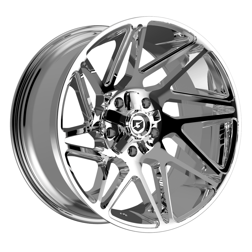 6in Lift N3 Bundle w/ 22x10 Chrome Wheels & No Tires- 4wd