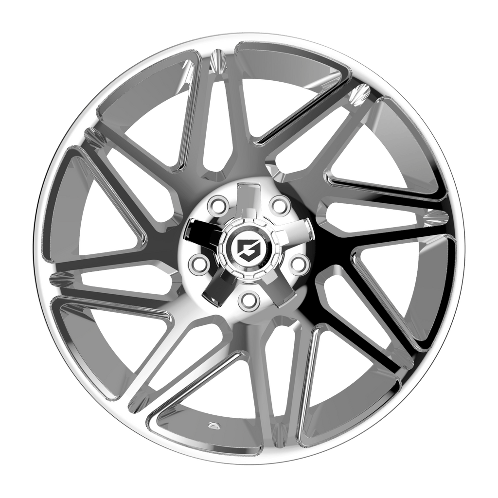 6in Lift N3 Bundle w/ 22x10 Chrome Wheels & No Tires- 4wd