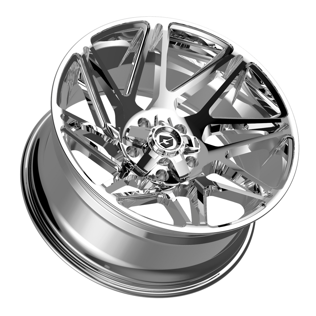 6in Lift N3 Bundle w/ 22x10 Chrome Wheels & No Tires- 4wd