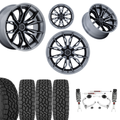 3.5 Inch Lift M1 Bundle w/ 22x10 Brushed Black Wheels & 33in Toyo AT3 Tires - 2wd/4wd