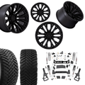 6in Lift N3 Bundle w/ 22x12 Black Wheels & 35in Ironman MTX - 4wd