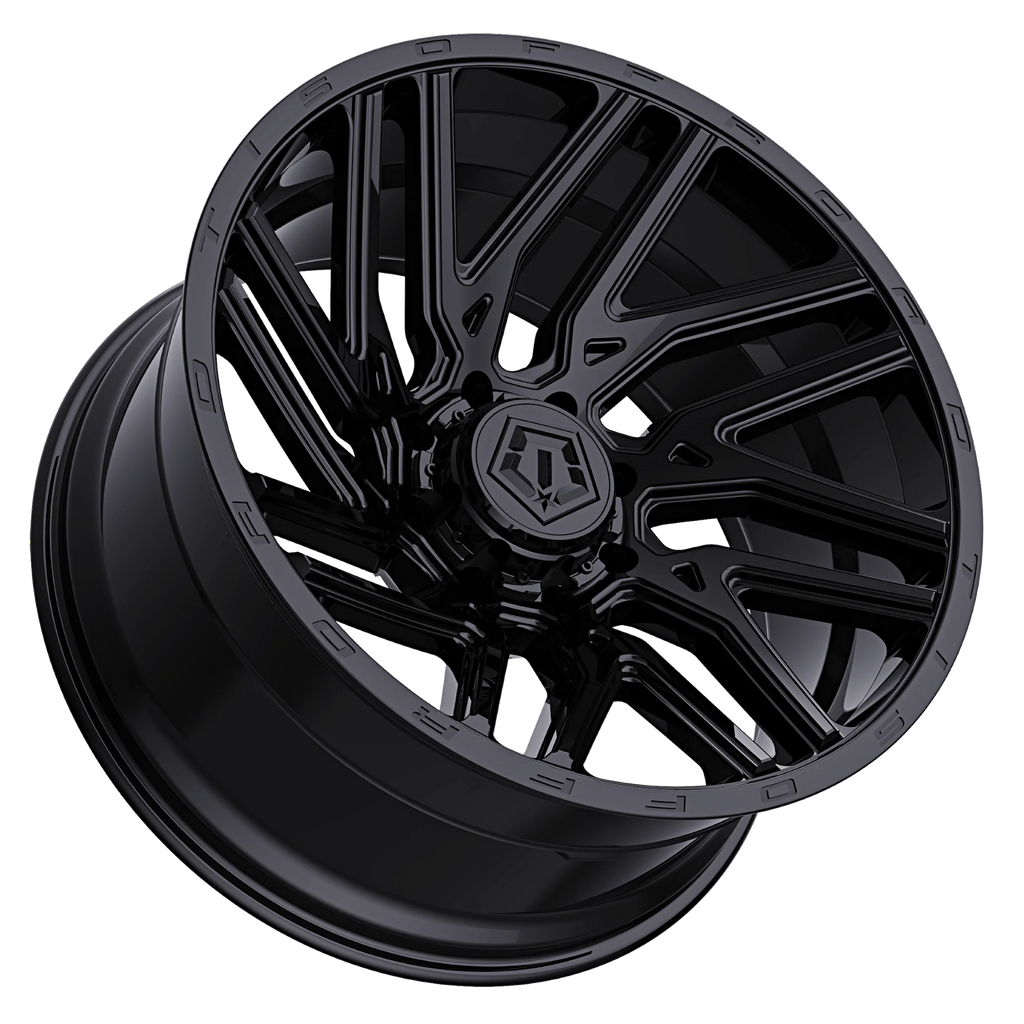 2 inch Level Bundle w/ 20x10 Gloss Black Wheels & 33in Hercules RT1 Tires - 2wd/4wd