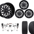 3 inch Lift M1 Bundle w/ 22x10 Gloss Black Wheels & 33in Hercules TT1s - 2wd/4wd