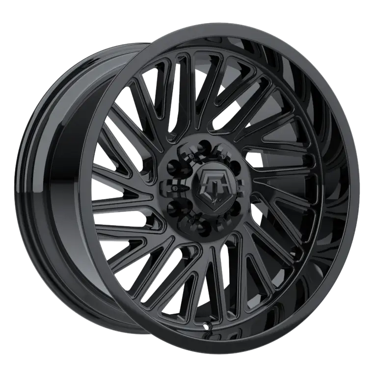 2 inch Level Bundle w/ 20x10 Gloss Black Wheels and 33in TIS TT1 Mud Tires 2wd/4wd