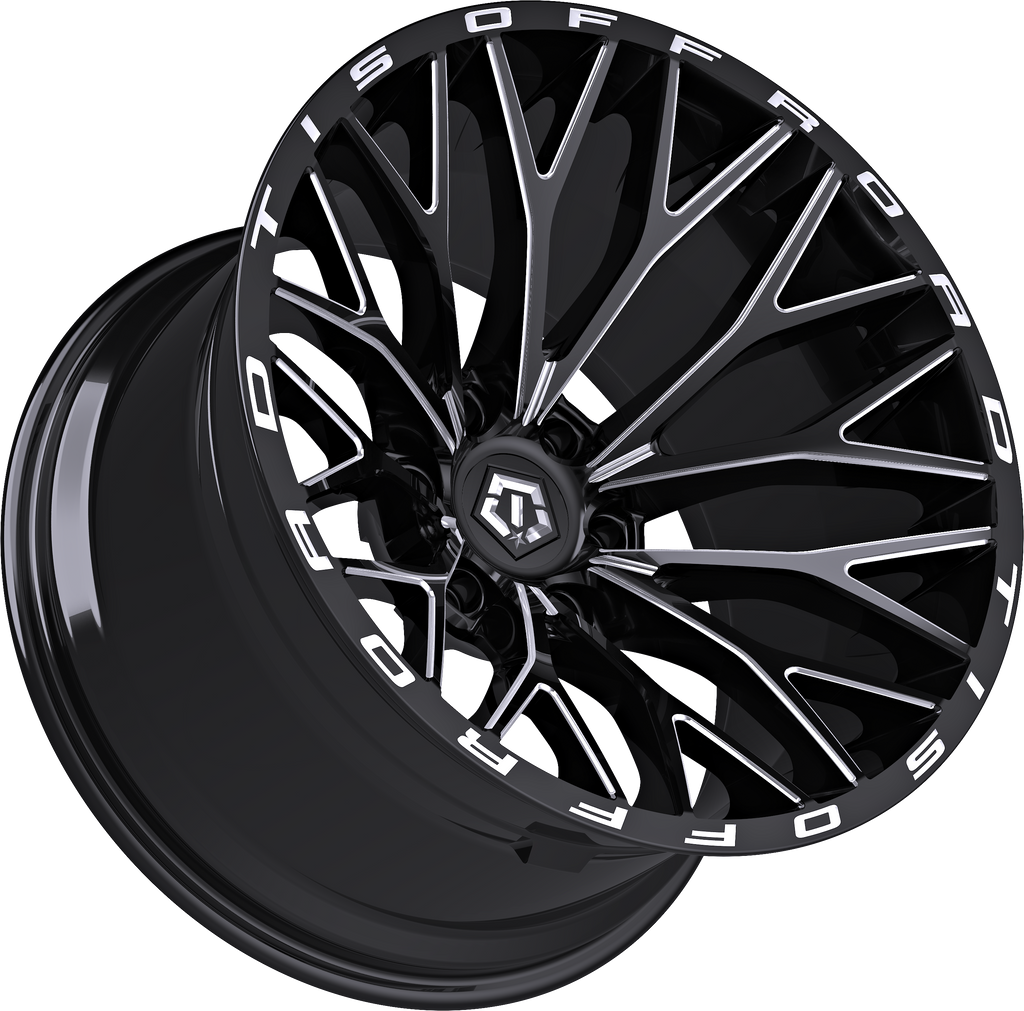 3 inch Lift M1 Bundle w/ 22x10 Black Milled Wheels & 33in Hercules TT1s - 2wd/4wd