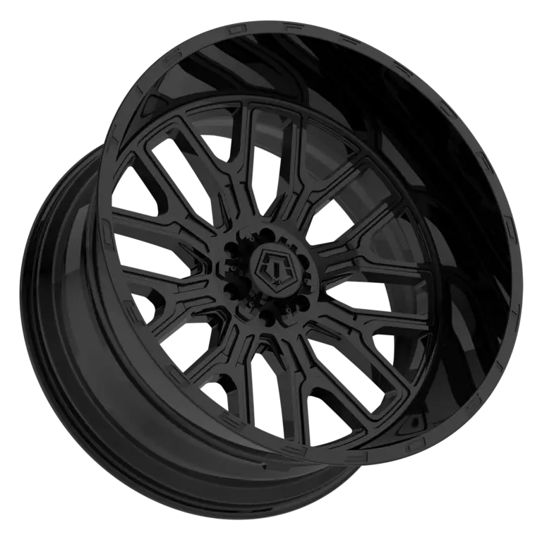 6 inch Lift N3 Bundle w/ 22x12 Gloss Black Wheels- 35in Hercules TT1 Tires - 4wd