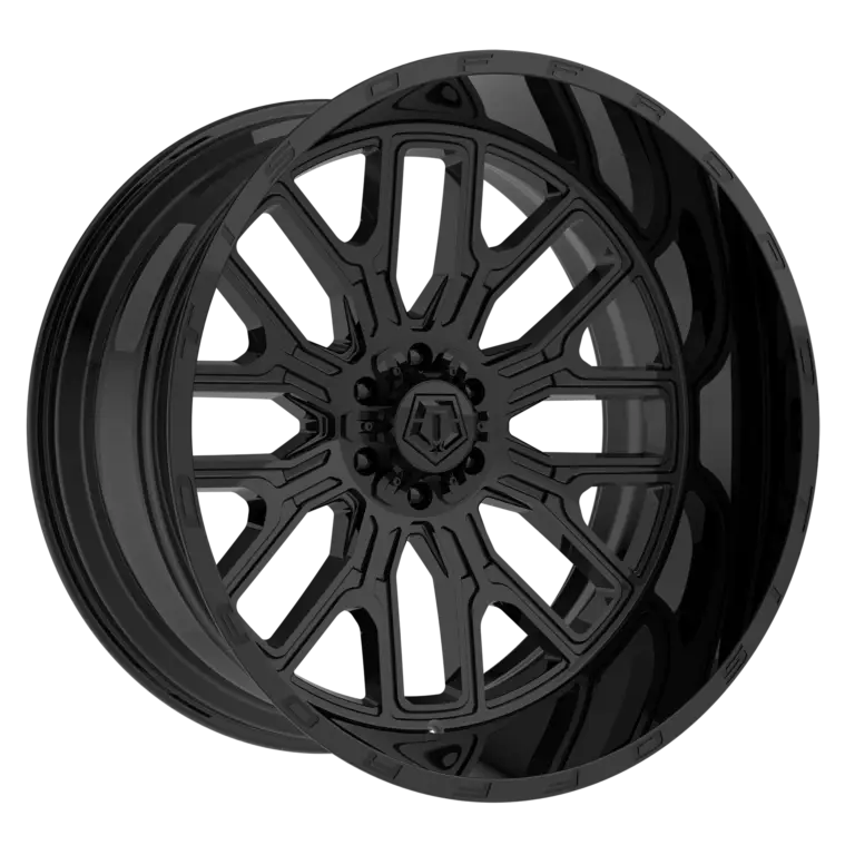 6 inch Lift N3 Bundle w/ 22x12 Gloss Black Wheels- 35in Hercules TT1 Tires - 4wd