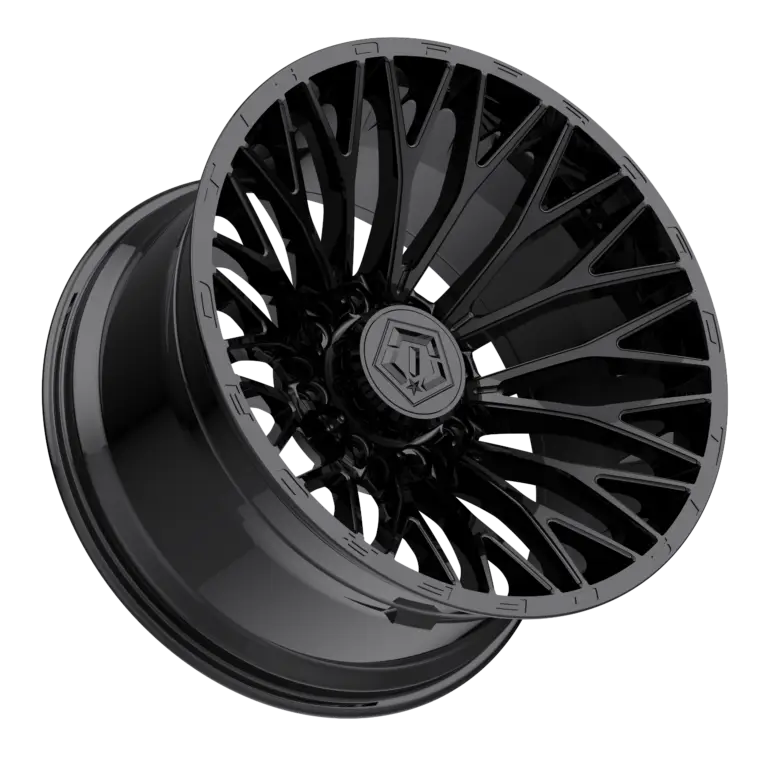 6 inch Lift N3 Bundle w/ 22x12 Gloss Black Wheels- 35in Hercules TT1 Tires - 4wd