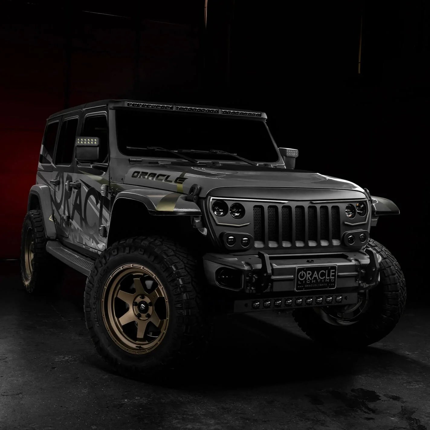 Oracle Lighting Integrated Windshield Roof LED Light Bar System for Jeep Wrangler JL & Gladiator JT