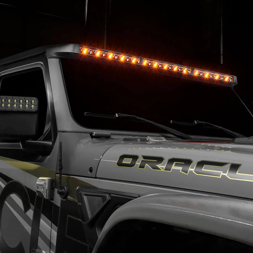Oracle Lighting Integrated Windshield Roof LED Light Bar System for Jeep Wrangler JL & Gladiator JT
