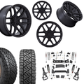 6in Lift M1 Bundle w/ 22x12 Black Out Wheels & 35in Nitto Recon Grapplers - 4wd