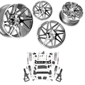 6in Lift N3 Bundle w/ 22x10 Chrome Wheels & No Tires- 4wd