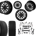 6in Lift N3 Bundle w/ 22x12 Gloss Black Wheels & 35in Ironman MTX - 4wd