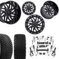 6in Lift N3 Bundle w/ 22x12 Gloss Black Wheels & 35in Ironman MTX - 4wd