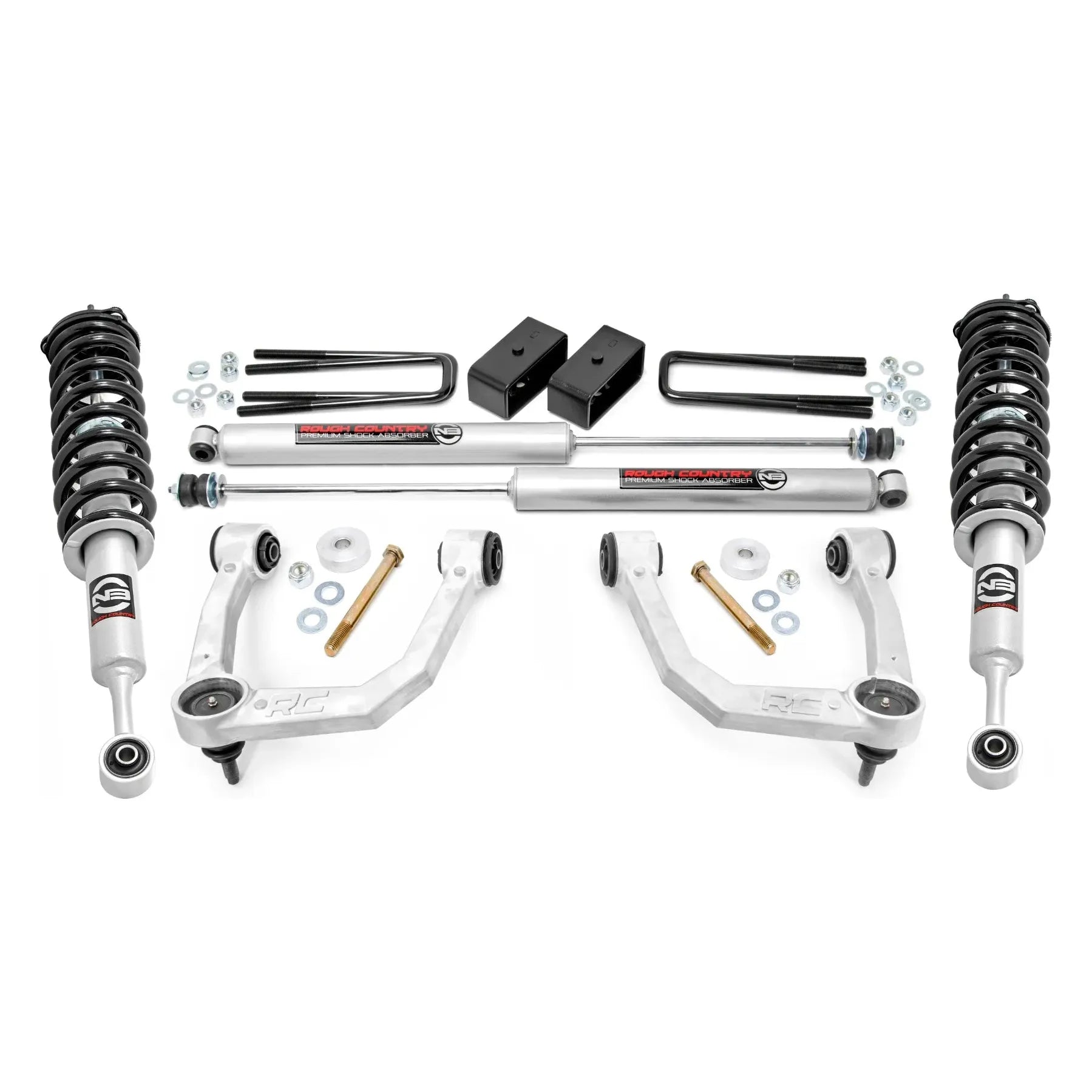 Rough Country 3.5 Inch Lift Kit Toyota Tacoma 2WD/4WD (2005-2023) w/ N3 Loaded Struts - N3 Rear Shocks