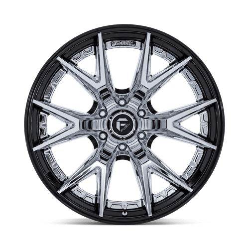 6 inch Bundle w/ 22x10 Black Chrome Wheels and 35in Hercules TT1 Tires - 2wd