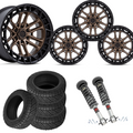 2 inch Level Bundle w/ 20x10 Black Bronze Wheels & 34in Nitto Recon Grapplers - 4wd