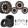 3 inch N3 Bundle w/ 20x10 Bronze Black Wheels - 34in Nitto Recon Grapplers - 4wd