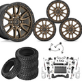 6 inch Lift N3 Bundle w/ 22x12 Bronze Black Wheels - 35in Nitto Trail Grapplers - 4wd