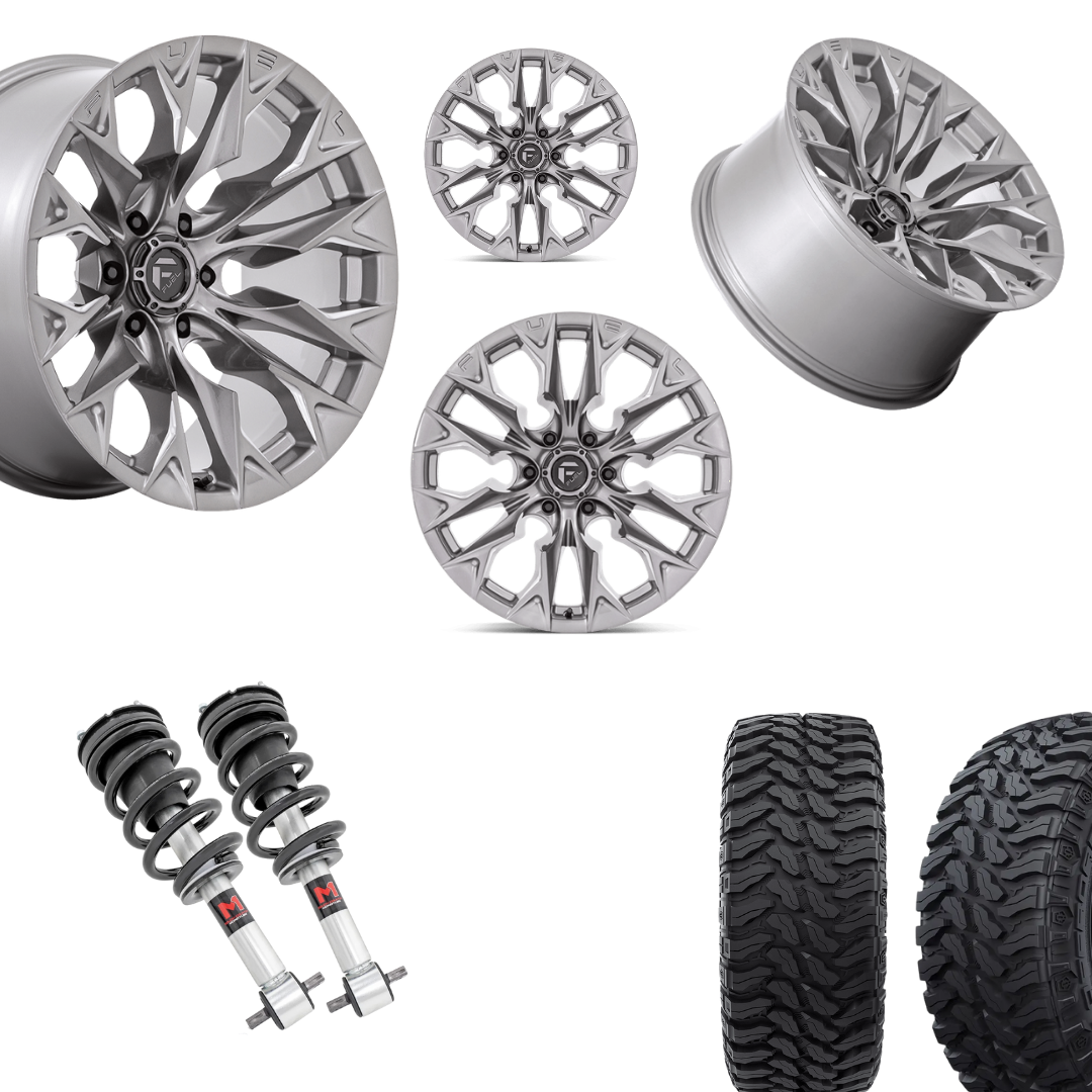 2 inch Level Bundle w/ 20x10 Platinum Wheels and 33in TIS TT1 Mud Tires 2wd/4wd