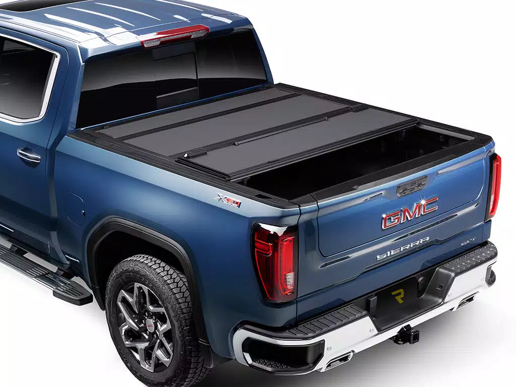 BakFlip MX4 Hard Folding Tonneau Cover - 2021 to 2025 Ford F150 Raptor Lighting w/ 5'7 Bed