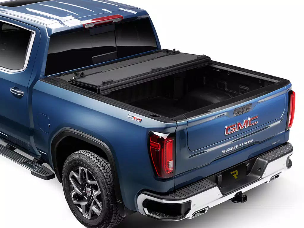 BakFlip MX4 Hard Folding Tonneau Cover - 2021 to 2025 Ford F150 Raptor Lighting w/ 5'7 Bed