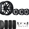 3.5 Inch Lift N3 Bundle w/ 22x10 Black Out Wheels & 33in Hercules RT1 - 2wd/4wd