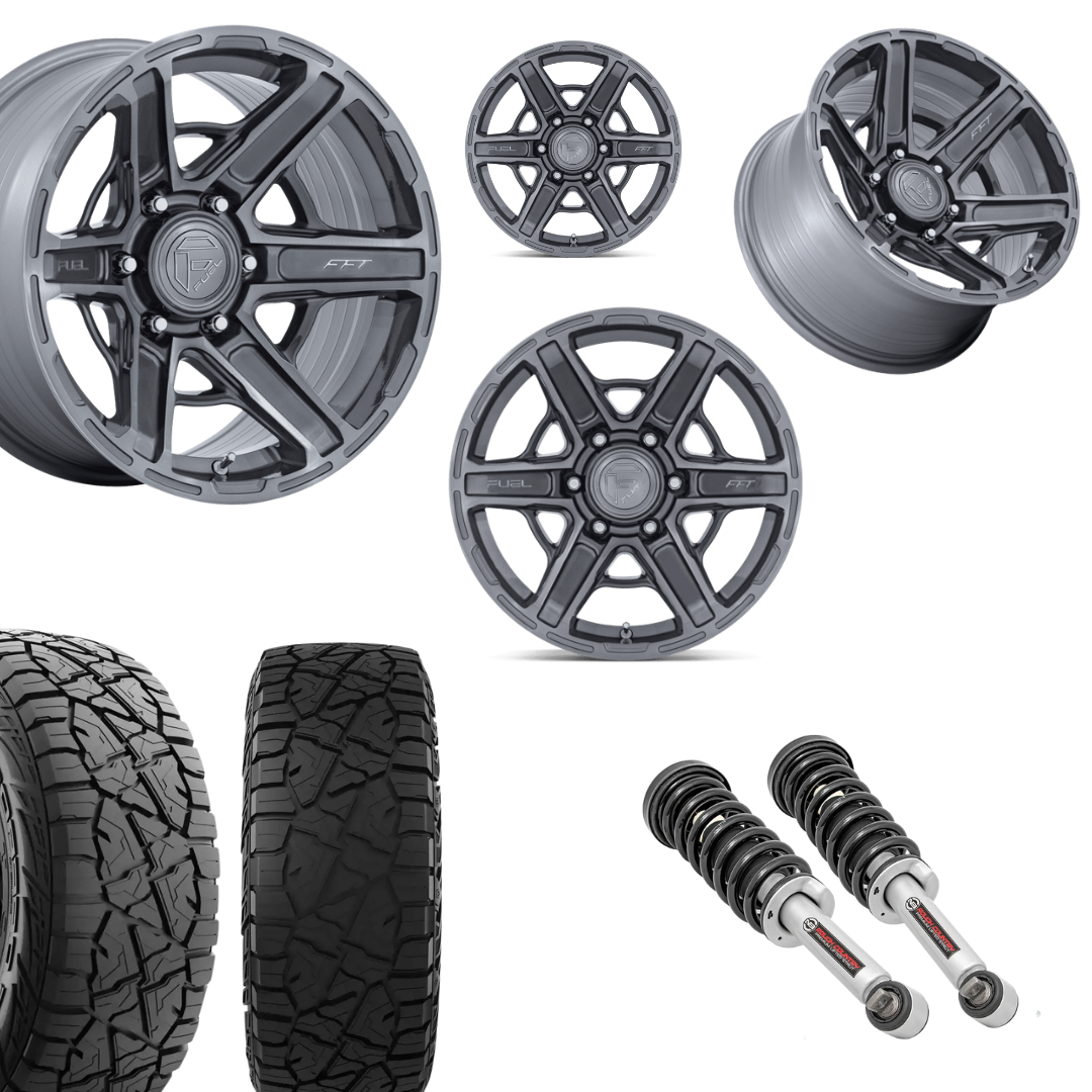 2 inch N3 Level Bundle w/ 20x9 Platinum Wheels & 33in Hercules RT1 Tires - 2wd
